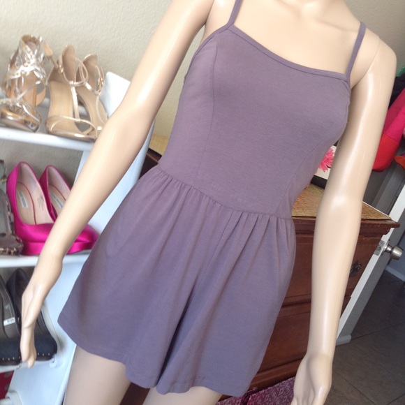 Purple/gray romper, very comfortable fit K007 - Picture 2 of 6